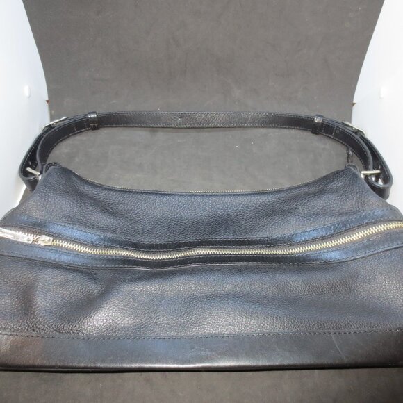 Maxximum Women's Zippered Black Leather Purse 15x7 w/ 4 Inside Pockets - Picture 1 of 6